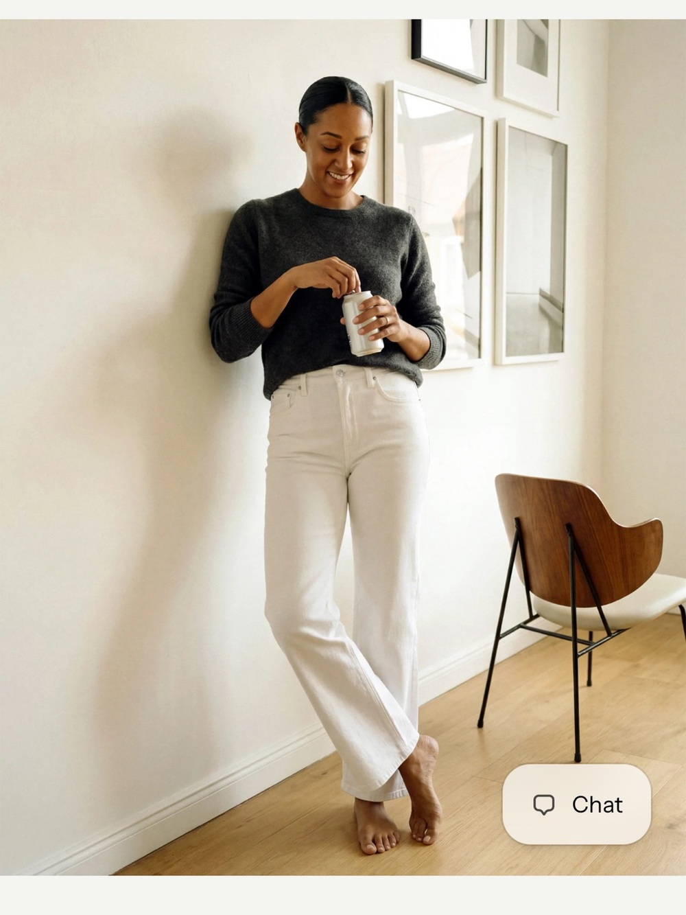 Edwin Marli Wide Leg Ankle (Eggshell)